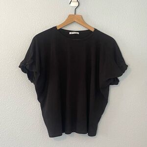 Zara Scrunched Sleeves T-shirt